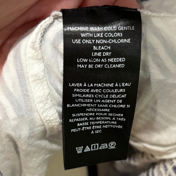 Anthropologie Maeve Short-Sleeve Embroidered Shirt Dress, Petite Medium - Picture 9 of 13